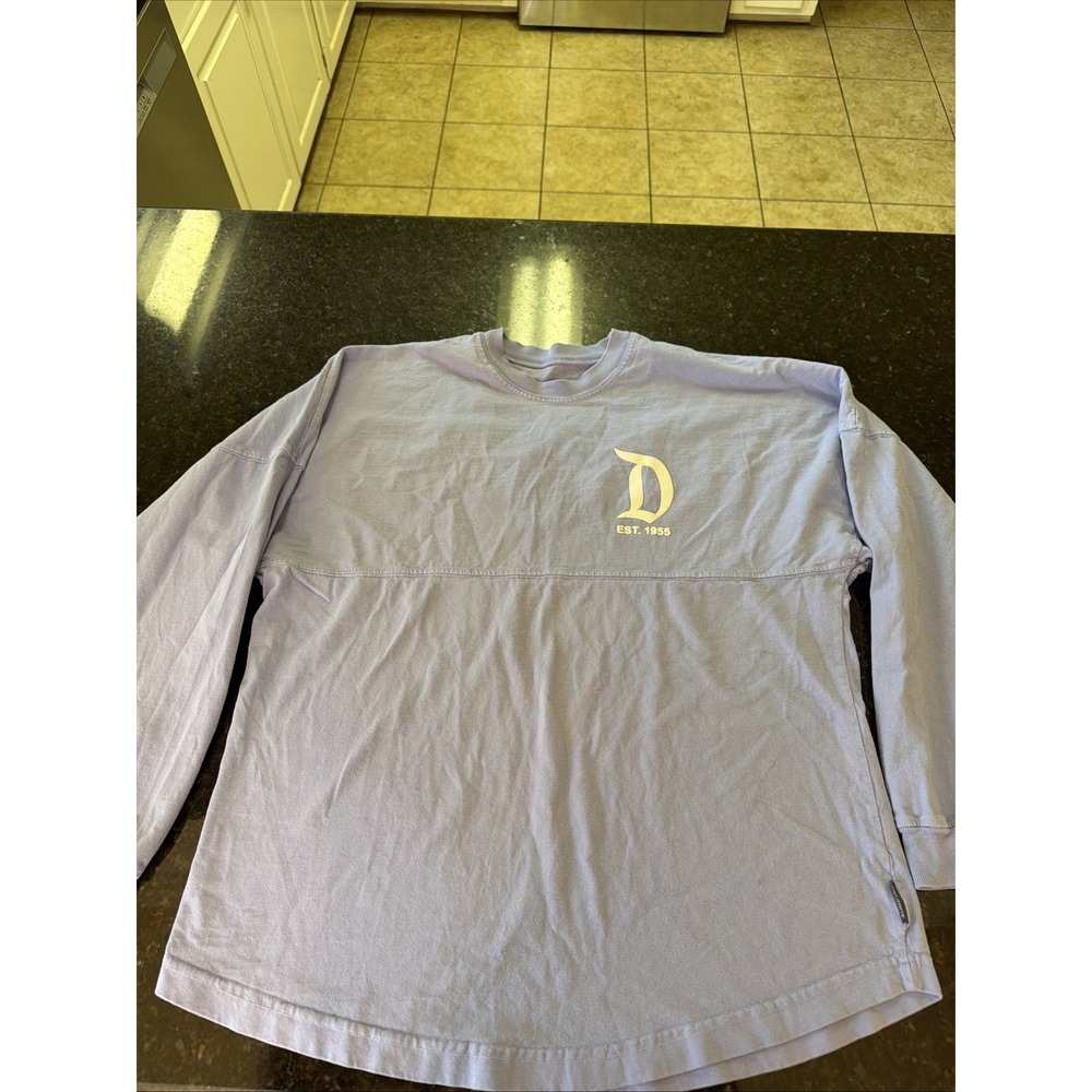Disney Parks Disneyland Spirit Jersey Sz S Lavender Purple Long Sleeve Shirt